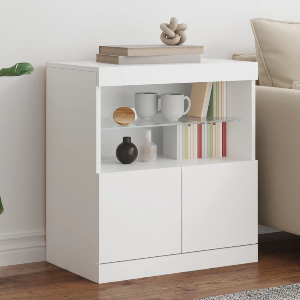 Sideboard With Led Lights 60X37X67 Cm