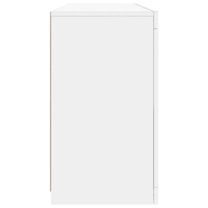 Sideboard With Led Lights 142.5X37X67 Cm