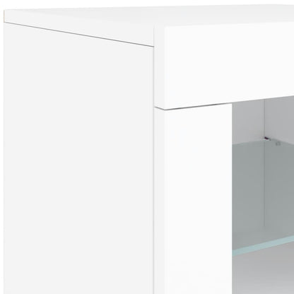 Sideboard With Led Lights 142.5X37X67 Cm