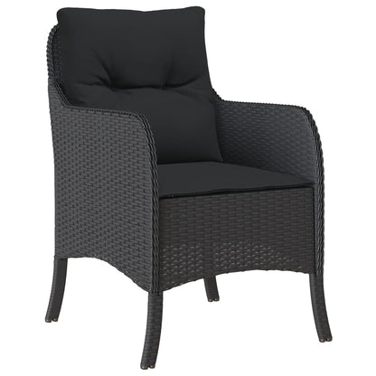 Garden Chairs With Cushions 2 Pcs Poly Rattan