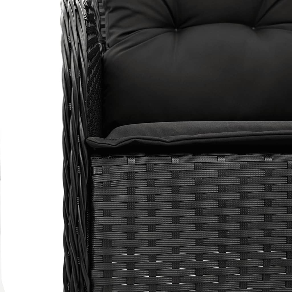 Garden Chairs With Cushions 2 Pcs Poly Rattan