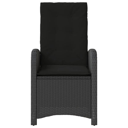 Reclining Garden Chairs 2 Pcs With Cushions Poly Rattan