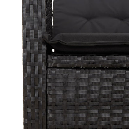 Reclining Garden Chairs 2 Pcs With Cushions Poly Rattan
