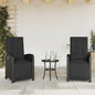 Reclining Garden Chair With Footrest Poly Rattan