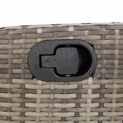 Reclining Garden Chair With Cushions Poly Rattan