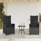Reclining Garden Chair With Cushions Poly Rattan
