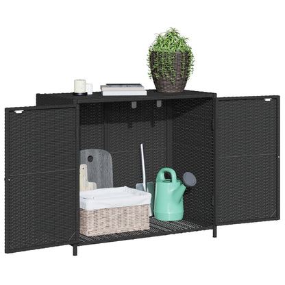 Garden Storage Cabinet 83X45X76 Cm Poly Rattan
