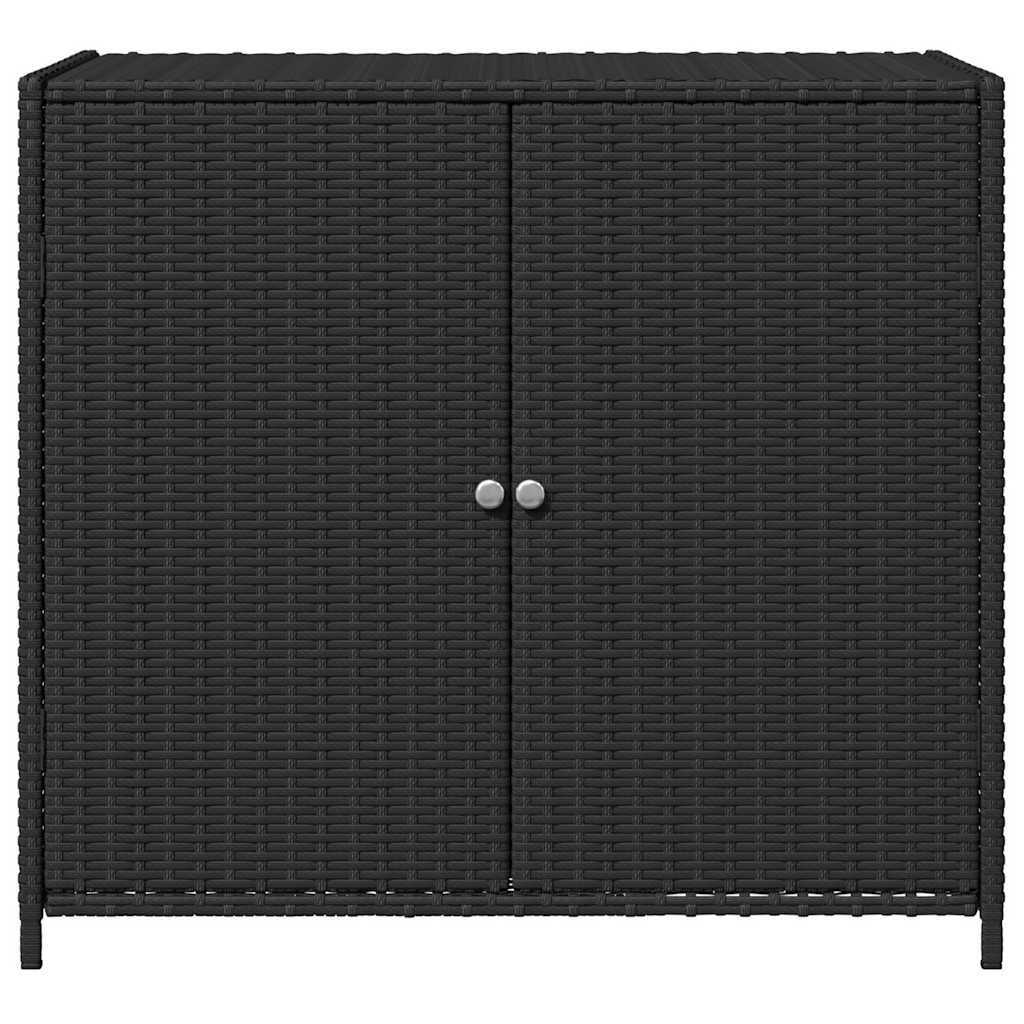 Garden Storage Cabinet 83X45X76 Cm Poly Rattan