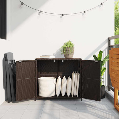 Garden Storage Cabinet 83X45X76 Cm Poly Rattan