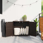 Garden Storage Cabinet 83X45X76 Cm Poly Rattan