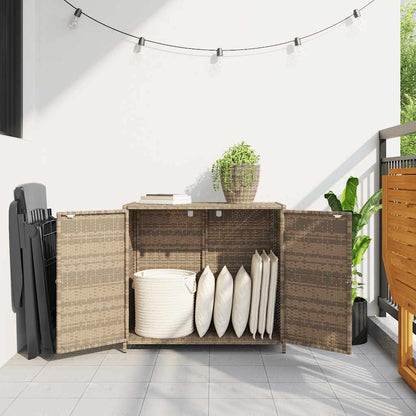 Garden Storage Cabinet 83X45X76 Cm Poly Rattan