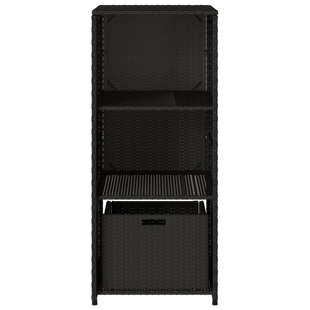 Garden Storage Cabinet 50X55X115 Cm Poly Rattan