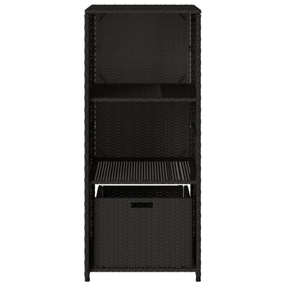 Garden Storage Cabinet 50X55X115 Cm Poly Rattan