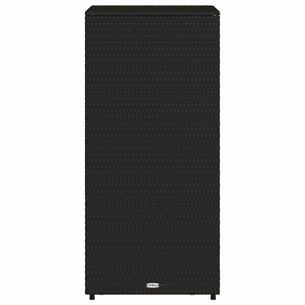 Garden Storage Cabinet 50X55X115 Cm Poly Rattan