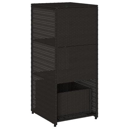 Garden Storage Cabinet 50X55X115 Cm Poly Rattan