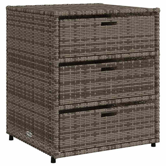 Garden Storage Cabinet Poly Rattan
