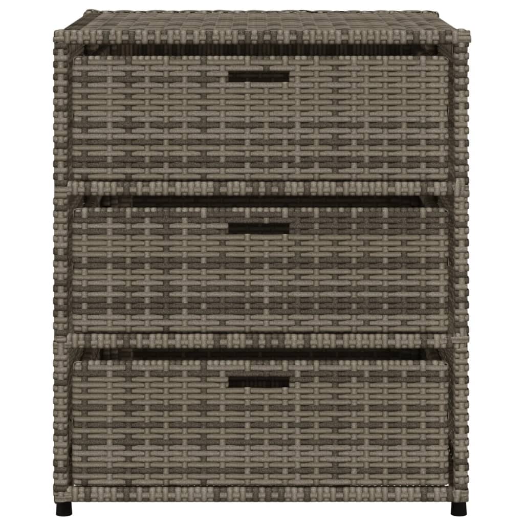 Garden Storage Cabinet Poly Rattan