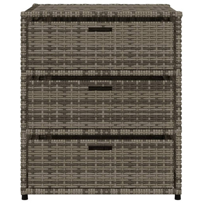 Garden Storage Cabinet Poly Rattan