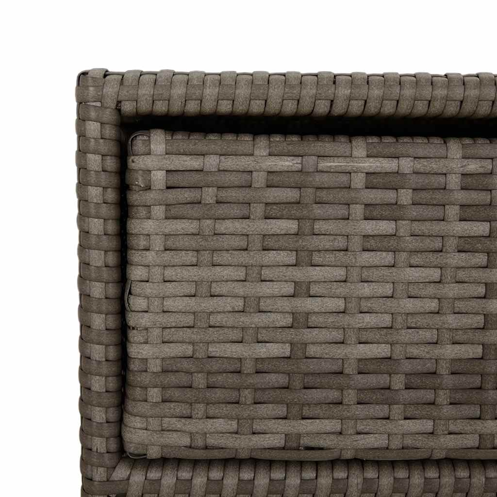Garden Storage Cabinet Poly Rattan