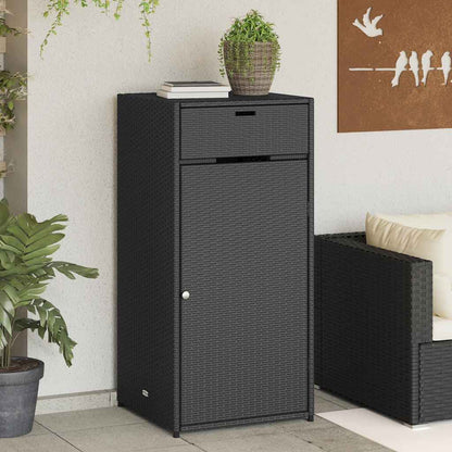 Garden Storage Cabinet Poly Rattan
