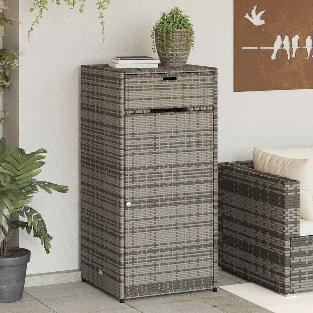 Garden Storage Cabinet Poly Rattan