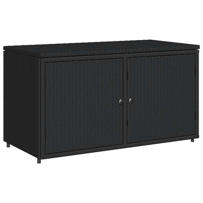 Garden Storage Cabinet 110X55X60.5 Cm Poly Rattan