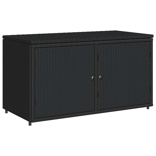Garden Storage Cabinet 110X55X60.5 Cm Poly Rattan