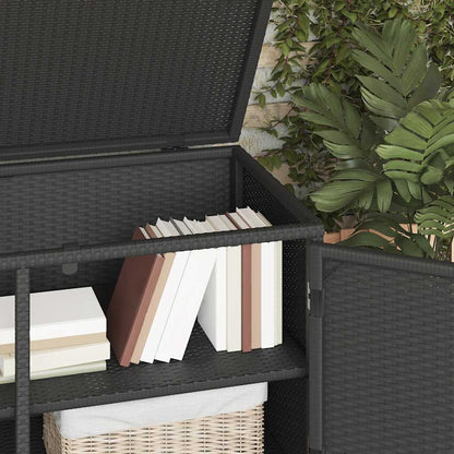 Garden Storage Cabinet 110X55X60.5 Cm Poly Rattan