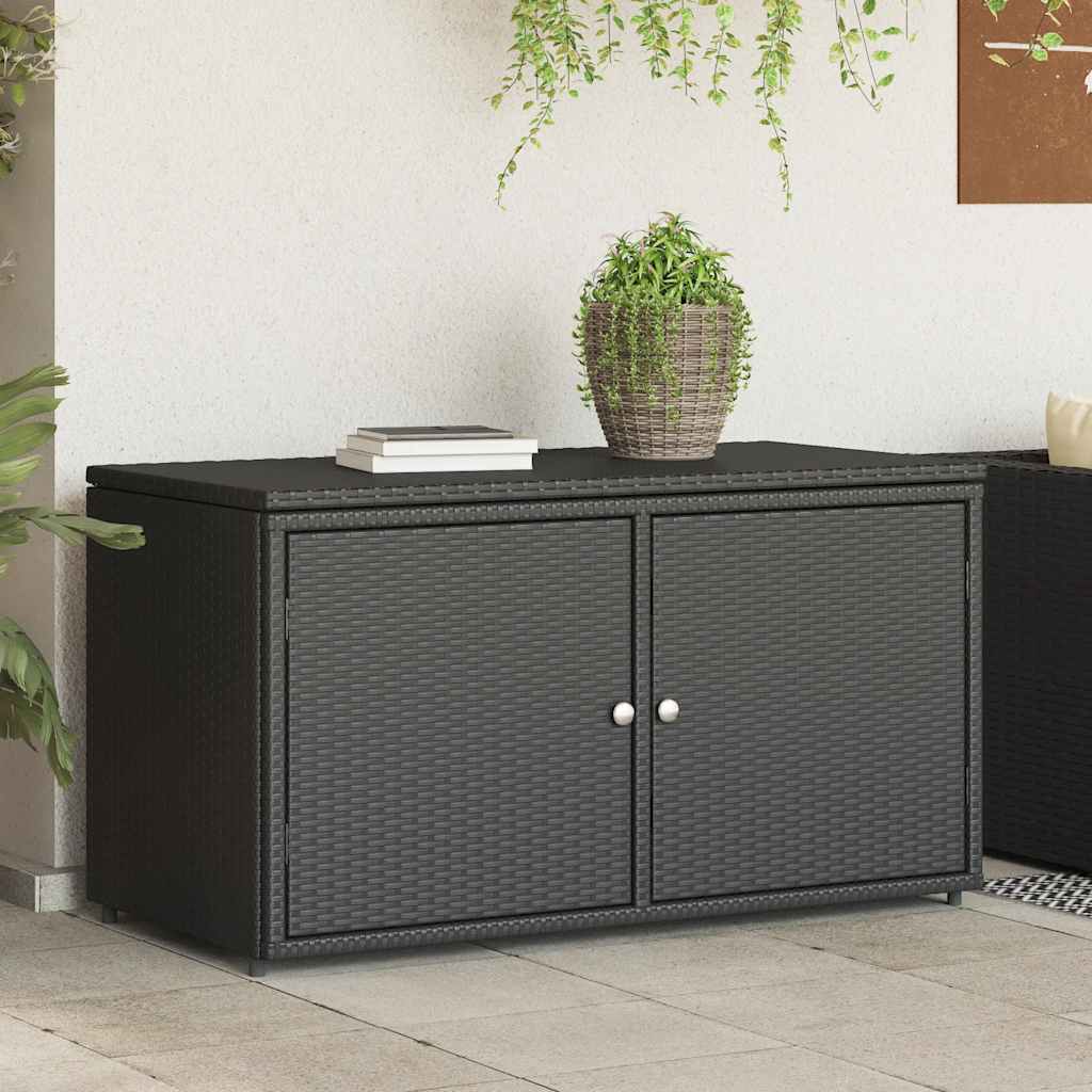 Garden Storage Cabinet 110X55X60.5 Cm Poly Rattan
