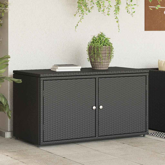 Garden Storage Cabinet 110X55X60.5 Cm Poly Rattan