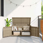Garden Storage Cabinet 110X55X60.5 Cm Poly Rattan
