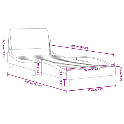 Bed Frame "Dover" Fabric