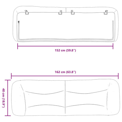 Headboard Cushion "Hvar" Queen Faux Leather