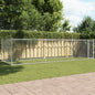 Dog Cage With Door Grey Galvanised Steel