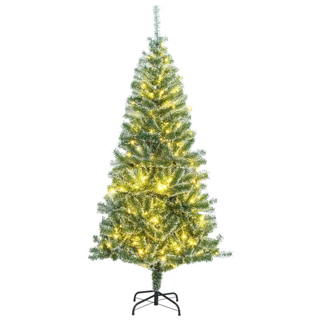 Artificial Christmas Tree With Flocked Snow Green