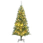Artificial Christmas Tree With Flocked Snow Green