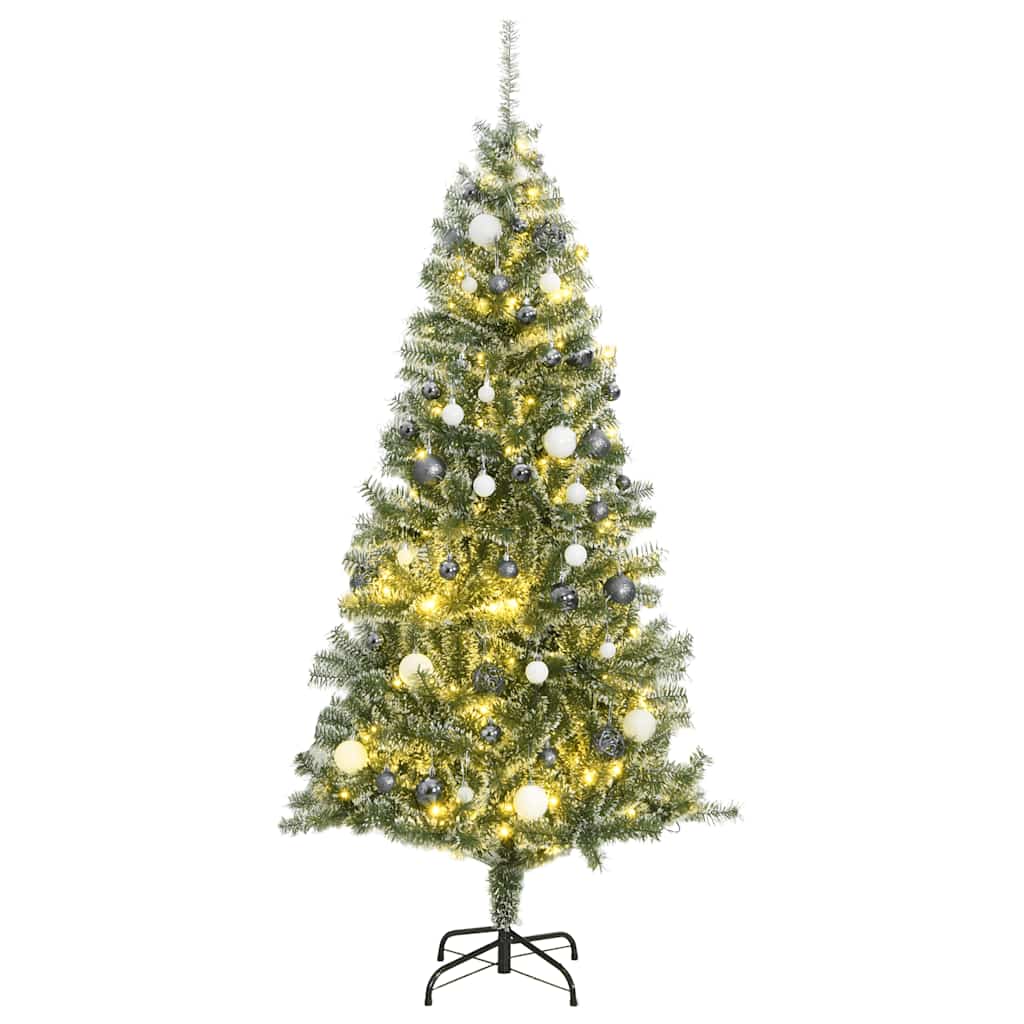 Artificial Christmas Tree With Flocked Snow Green