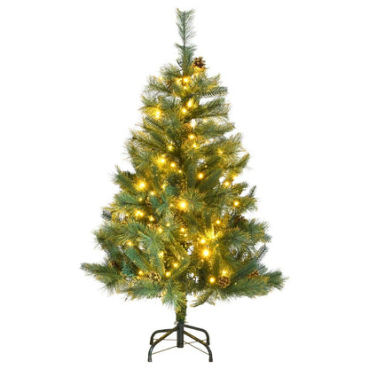 Artificial Hinged Christmas Tree With Cones