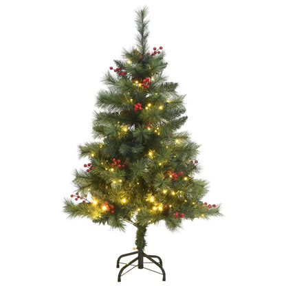 Artificial Hinged Christmas Tree With Cones And Berries