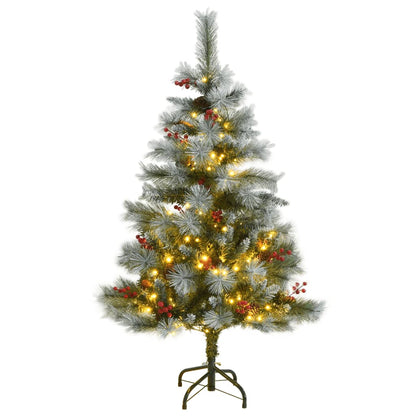 Artificial Hinged Christmas Tree With Cones And Berries