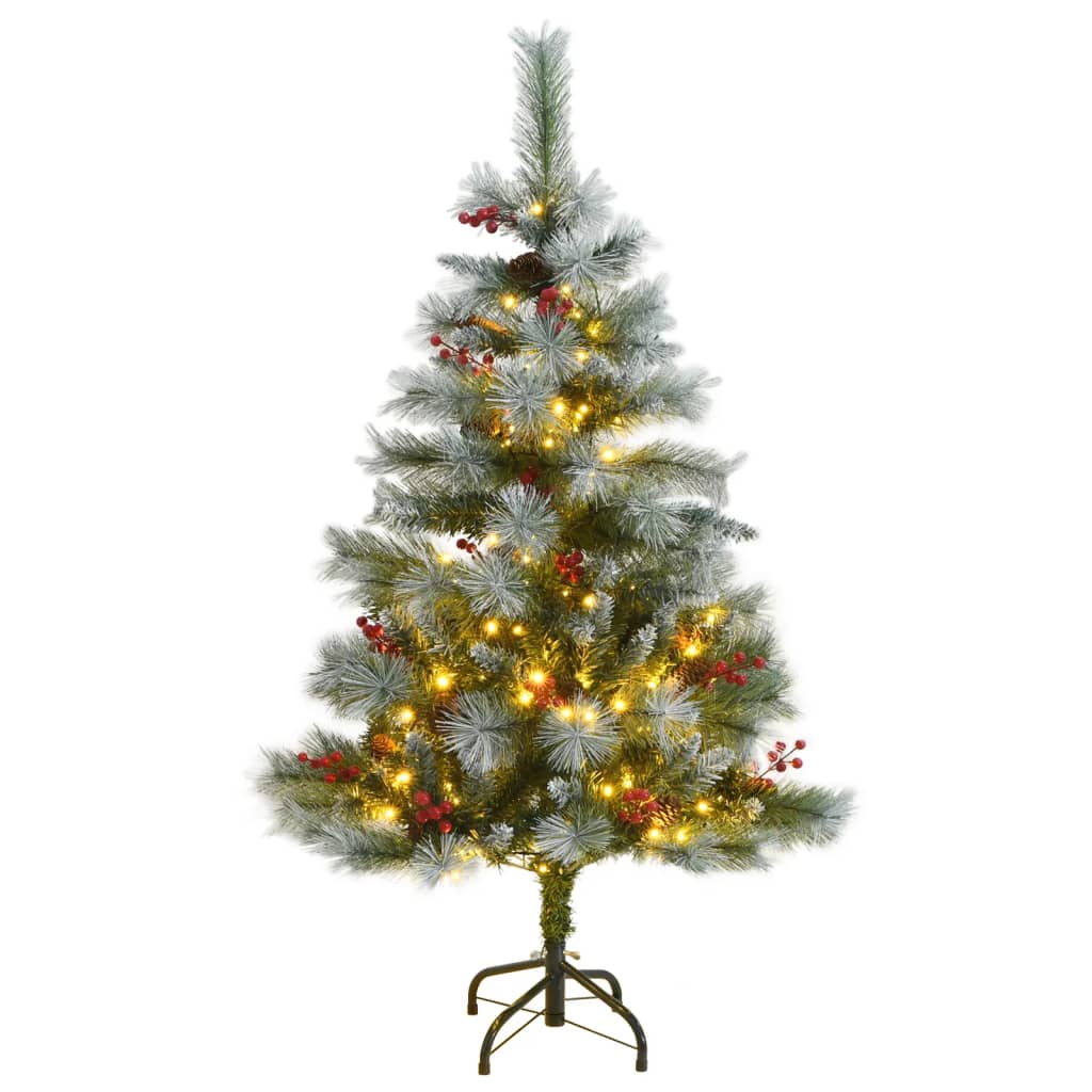 Artificial Hinged Christmas Tree With Cones And Berries