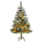 Artificial Hinged Christmas Tree With Cones And Berries