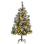 Artificial Hinged Christmas Tree With Cones And Berries