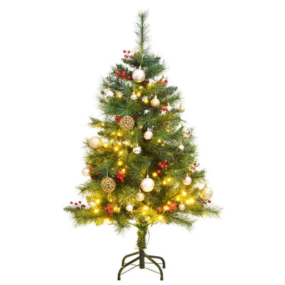 Artificial Hinged Christmas Tree With Cones And Berries