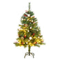 Artificial Hinged Christmas Tree With Cones And Berries