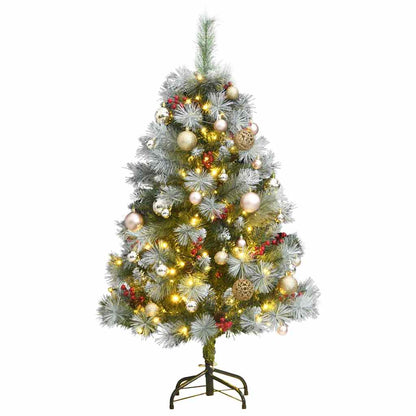 Artificial Hinged Christmas Tree With Cones And Berries