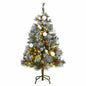 Artificial Hinged Christmas Tree With Cones And Berries