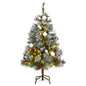 Artificial Hinged Christmas Tree With Cones And Berries