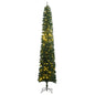 Slim Artificial Pre-Lit Christmas Tree With Ball Set