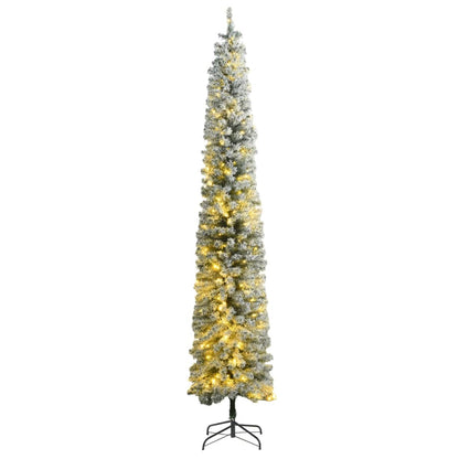 Slim Artificial Pre-Lit Christmas Tree With Ball Set